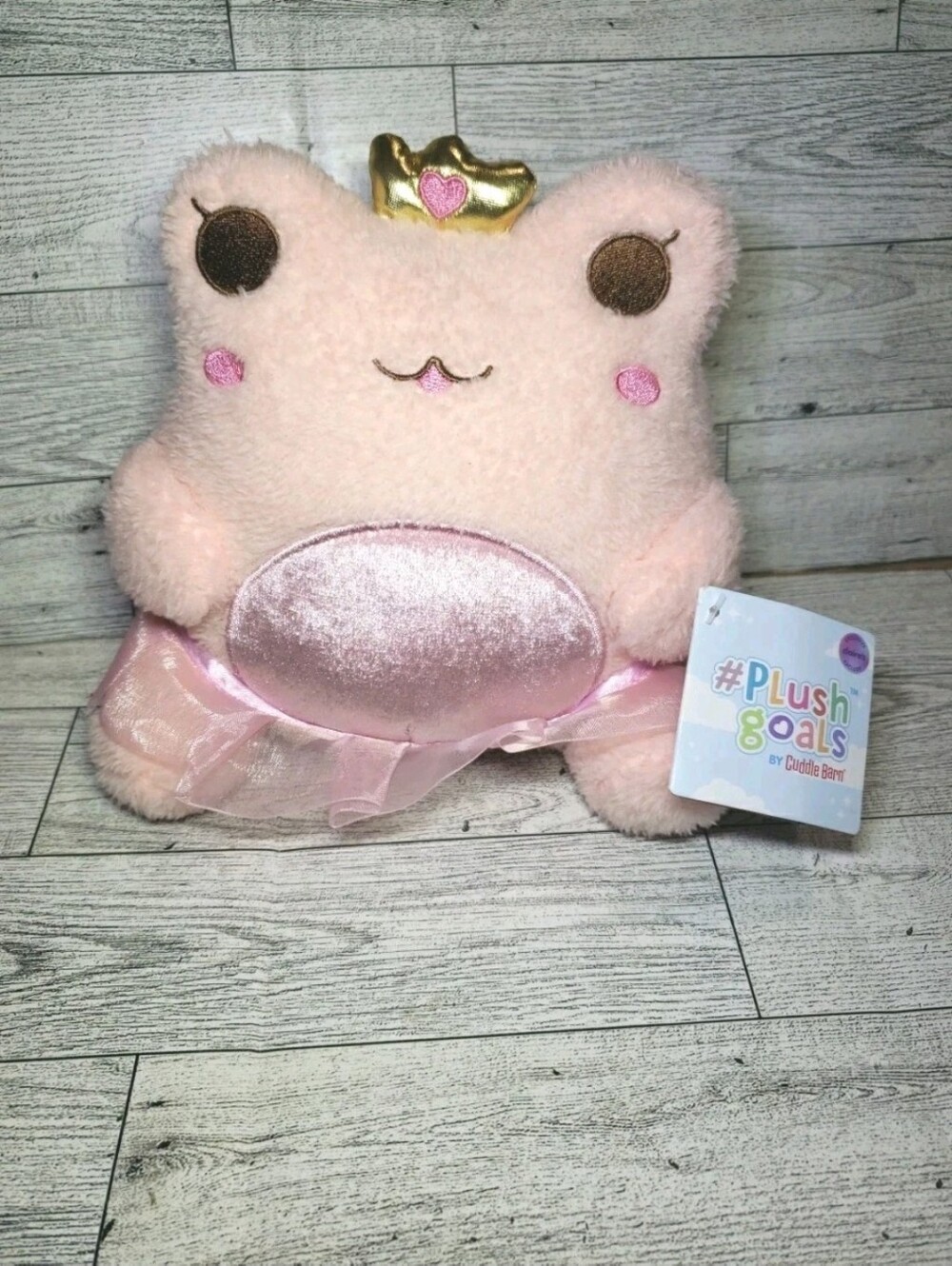 Cuddle Barn Princess Wawa Pink Frog Plush NWT Plush Goals